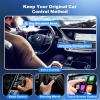 2 in 1 Mini Android Auto and Wireless CarPlay Adapter Convert Factory Wired to Wireless Dongle, Compact Size USB CarPlay Wireless Stick AAndroid Auto Adapter for iOS 12+/Android No Delay view 2