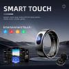 HPLSZCN Smart Ring, Health Ring Fitness Tracker, Smart Rings for Women Men,10ATM Waterproof Ring for iOS and Android, No Subscription Fee (Silver, 9) view 3
