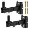 Aiweiwa Adjustable PA Speaker Wall Mount for 6"/8"/10"/12" PA Speaker Mount with 35mm Mounting Hole - Heavy-Duty Large Speakers Wall Mount Bracket Hold up to 110 Lbs for Space Saving view 1