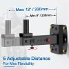 Aiweiwa Adjustable PA Speaker Wall Mount for 6"/8"/10"/12" PA Speaker Mount with 35mm Mounting Hole - Heavy-Duty Large Speakers Wall Mount Bracket Hold up to 110 Lbs for Space Saving view 3
