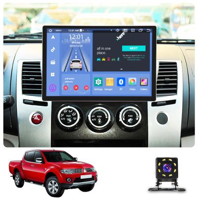 ASHOIH 13.3 Android 10 Car Stereo for Mitsubishi L200 2008-2016, Touch Screen GPS Navigation with Wireless CarPlay, Android Auto, Mirror Link, DSP and Backup Camera(Size:4+64)