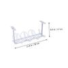 Angoily 2pcs Cable Management Box Under Desk Wire Storage Tray Desk Cord Organizer Simple Install view 2