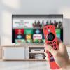 2Pack TOKERSE Silicone Remote Case Compatible with Fire Stick 4K Max (2nd Gen)/Toshiba/Insignia/Pioneer TV Alexa Voice Remote, Anti Slip Shockproof Protective Cover Sleeve with Lanyard - Red Blue view 3