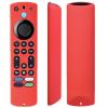 2Pack TOKERSE Silicone Remote Case Compatible with Fire Stick 4K Max (2nd Gen)/Toshiba/Insignia/Pioneer TV Alexa Voice Remote, Anti Slip Shockproof Protective Cover Sleeve with Lanyard - Red Blue view 4