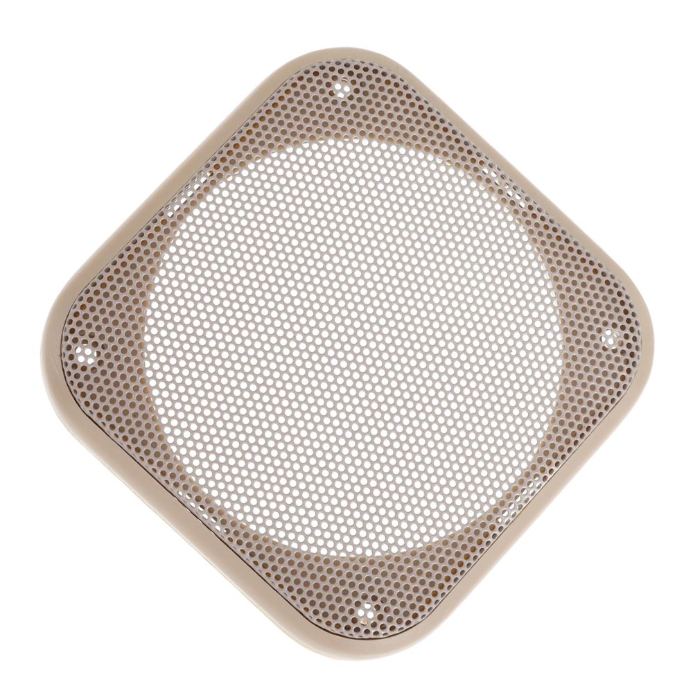 Alipis Audio Speaker Grille Audio Grille Protective Case Car Speaker Grills Cover Car Audio Grill Cover Car Subwoofer Speaker Cover Medium Mesh Protective Grid Plastic Beige