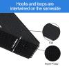 1 Inch x 16 Ft Hook and Loop Straps with 25 Metal Buckles - 50lbs Heavy Duty Reusable Cable Ties, Adjustable Cut-to-Length Securing Straps for Cord Management, Outdoor Gear & DIY (Black) view 2