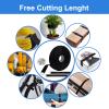 1 Inch x 16 Ft Hook and Loop Straps with 25 Metal Buckles - 50lbs Heavy Duty Reusable Cable Ties, Adjustable Cut-to-Length Securing Straps for Cord Management, Outdoor Gear & DIY (Black) view 4