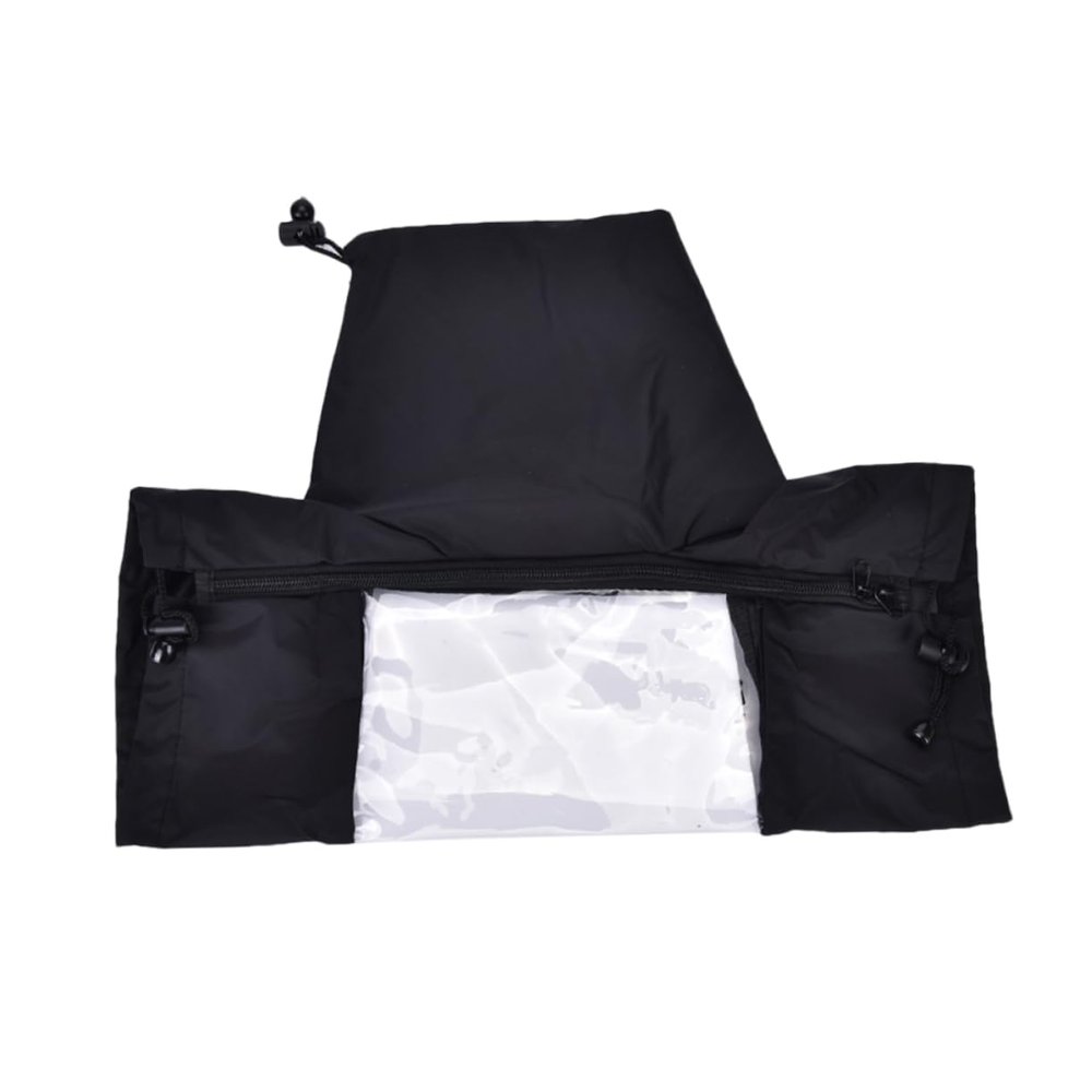 Angoily Ultra Window DSLR Rain Cover Zipper Digital Camera Accessory Black for Photography