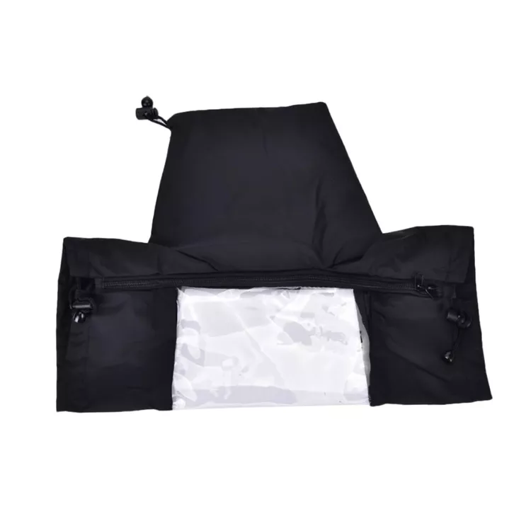Angoily Ultra Window DSLR Rain Cover Zipper Digital Camera Accessory Black for Photography