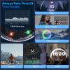 MagLoop Smart Ring Health Tracker for Men/Women with LED Dispay Screen,Fitness Ring Sleep Tracker,Fast Charging,for Pedometer Exercise,Monitor Sleep,Heart Rate, Stress,Waterproof (Silver,8) view 2