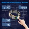 MagLoop Smart Ring Health Tracker for Men/Women,Fitness Ring Sleep Tracker with LED Display Sreeen,Fast Charging,Health and Sleep Monitoring,Motion Tracking,Female Cycle,Waterproof(Gold2,11) view 4