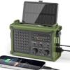 Solar Radio Emergency Hand Crank 12000mAh with Clear Signal view 1