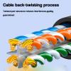 XOOFMASS Ethernet Cable Cat 6 Data Cables 65FT, 10Gbps High-Speed Flat Internet Cable, Tangle-Free & Durable LAN Cables, Compatible for Routers, Modems, Gaming Consoles, PC view 4