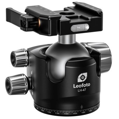 Leofoto LH-47LSC Arca Clamp Lever-Release Ball Head for Shooting/Hunting