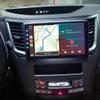 4+64G Android 14 Double Din Car Radio for Subaru Outback Legacy 2009-2014, 9 inch Touch Screen with Wireless Carplay Android Auto Car Radio Bluetooth GPS Navi WiFi FM RDS Backup Camera SWC view 2