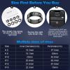 MagLoop Smart Ring Health Tracker for Men/Women with LED Dispay Screen,Fitness Ring Sleep Tracker,Fast Charging,for Pedometer Exercise,Monitor Sleep,Heart Rate, Stress,Waterproof (Black,13) view 3
