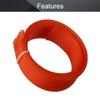 Heyiarbeit Braided Cable Sleeve 25mm x 1m PET Expandable Insulation Nylon Wire Protector Cable Sheath,Orange Flexible Wire Mesh Sleeve view 3