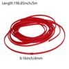 Heyiarbeit Braided Cable Sleeve 4mm x 5m PET Expandable Insulation Nylon Wire Protector Cable Sheath,Red Flexible Wire Mesh Sleeve view 2