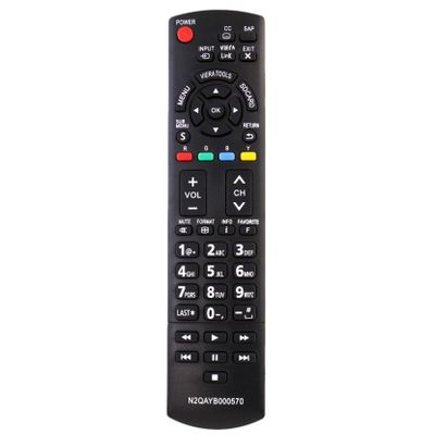 N2QAYB000570 Replacement Remote Control, Fit for Panasonic LCD LED TV TC-32LX700 TH-42PC77U TH-42PE77U TC-42PX24 TC-P60S30UA TH-42PX77U TH-42PZ700U TH-42PZ700UA TH-50PE700UA TH-50PZ700UA