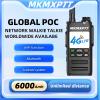 MKMXPTT Network Walkie Talkie Zello Global POC Wireless Remote Unlimited Distance 6000mAh SIM Bluetooth Ham Radio WiFi Long Range 100 Miles GPS Professional POC Walkie Talkie 5000KM Bluetooth view 2