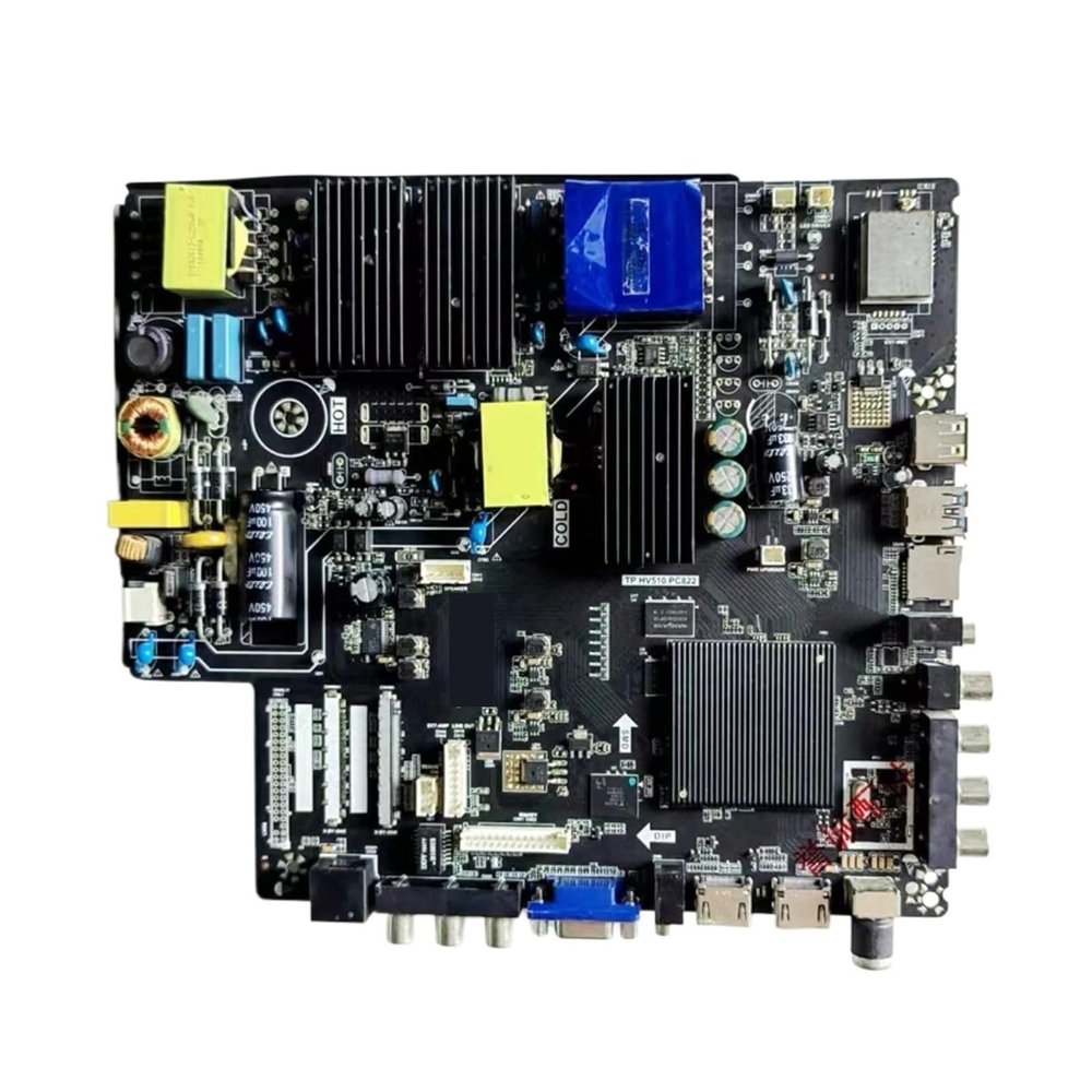 RYEAZIQI Compatible for TPHV530PC821 / TP.HV510.PC822 TP.MS638.PC822 4K Three in One Drive Board Android Intelligent Network TV Motherboard(TP.HV510.PC822)