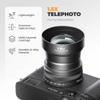 Freewell 1.5X Telephoto Lens Compatible with Fuji X100VI X100V  Enhanced Zoom & Lightweight Design-Black view 2