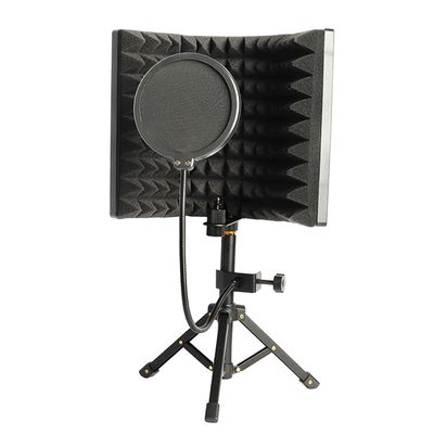 Bloepum Microphone Isolation Screen Mic Sound Absorbing Screens Adjustable for Broadcasting Podcasts Recording Singing Studio Easy Install Easy to Use