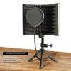Bloepum Microphone Isolation Screen Mic Sound Absorbing Screens Adjustable for Broadcasting Podcasts Recording Singing Studio Easy Install Easy to Use view 3