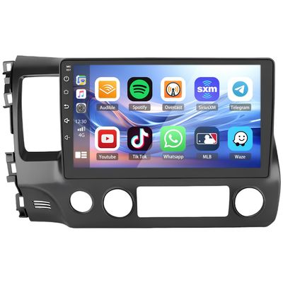 10" Android 13 Car Radio for Honda Civic 2006 2007 2008 2009 2010 2011 with Wireless Carplay | GPS | Bluetooth | FM | Rear Camera