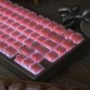 mintcaps Crystal Jelly Keycaps, Translucent Keycaps 123Keys Set Custom KeyCap Set OEM Profile, Keyboard Key Caps for 100%,75%,65%60% Keyboard-Pink view 4