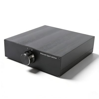 1 in 2 Out Stereo Audio HiFi XLR Sound Source Signal Box Audio Switcher Selector Splitter Box