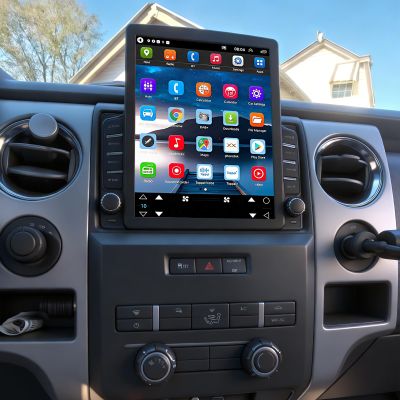 9.7'' Car Radio Stereo for Ford F150 2009 2010 2011 2012 | with Wireless Carplay & Android Auto | GPS | HD Touchscreen | Backup Camera | Bluetooth/WiFi/DSP | Steering Wheel Control