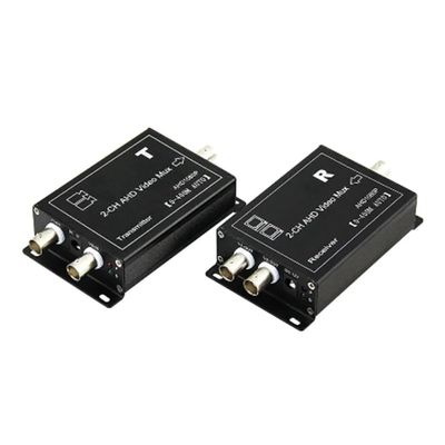 Bloepum 2CHs HD AHD Coaxial Multiplexer Expander 1 Line Transmits 2Channel Surveillance Camera Signal Mixer CCTV Spare Parts Accessories Parts