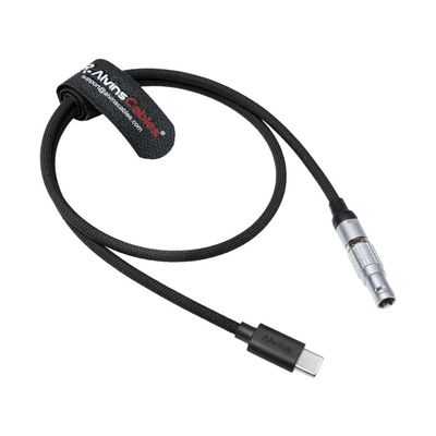 Alvin's Cables Braided USB-C Type-C to 2 Pin 12V Fast Charging Power Cable for Tilta|Teradek|SmallHD|Z-CAM|Blackmagic Pyxis 60cm|24inches