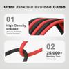 Alvin's Cables Braided USB-C Type-C to 2 Pin 12V Fast Charging Power Cable for Tilta|Teradek|SmallHD|Z-CAM|Blackmagic Pyxis 60cm|24inches view 2