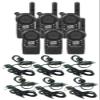 Motorola CLS1110 Two-Way Radios 6 Pack with Headsets  1-Watt UHF Walkie Talkies with Earpieces  Compact Business Radios for Retail, Hospitality, and Schools (Renewed) view 1