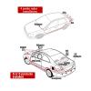 LED Digital Parktronic Car 4 Sensors Backup Reversing Radar Detector Car Parking Assist Alarm System Sensors Radar System(Blue) view 2
