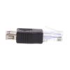 ACGTUY 1/2PCS Ethernet to USB Adapter RJ45 Ethernet Male to USB Female Converter 10Mb/100Mbs Network Connector for Laptops Computers(Black 1pc) view 4