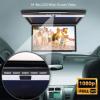 17.3 in Car Stereo Player,Car Overhead Flip Down Monitor,Full Viewing Ceiling Hd Digital Tv,with Remote Control (Black) view 2