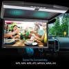 17.3 in Car Stereo Player,Car Overhead Flip Down Monitor,Full Viewing Ceiling Hd Digital Tv,with Remote Control (Black) view 4