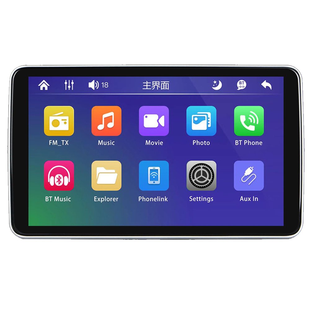 10.1 inch Car Headrest TV,Car Back Seat Player, Car Monitor,for Cordless Carplay Android Auto Screen Projection