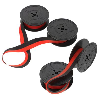 Veemoon 2sets Vintage Typewriter Ribbon Ink Replacement Calculator Ribbon Spool for Old Typewriter Machines