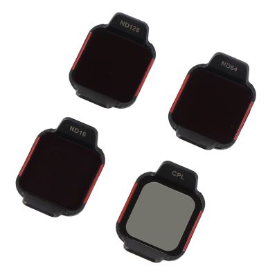 Drone Filters Set for Flip Drone, 4 Pack CPL ND8 ND16 ND32 ND64 ND128 Neutral Density Filter Drone Lens Accessory, Multi Coated HD Optical Glass