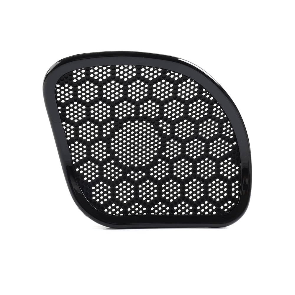 Cnsodo15 Motorbike Front Speaker Cover Mesh Grill Fairing Trim for Harley Road Glide FLTRX/Special FLTRXS 2015-2023 Ultra FLTRU 16-17 ABS Plastic + Rubber Black