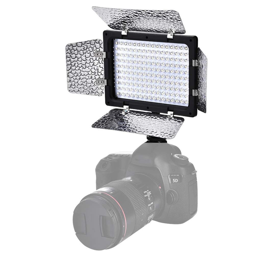 shenruifa W160 Video Photography Light Lamp Panel 6000K LED with Adjustable Brightness and LED Driving Technology for DSLR Camera DV Camcorder