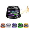 Portable mini Speaker with RGB Lighting and 3D Surround Sound Effects, Suitable for Shower, Room, Bicycle, Mobile Phone, car, Tablet, Outdoor, Teen Gift, 2-Pack (White) view 1