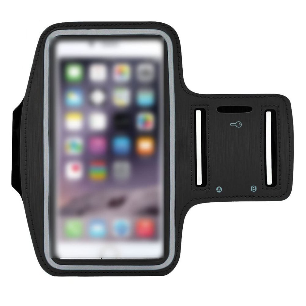 Arm Band for Phone for Running Running Bags Men Women Armbands Touch Screen Cell Phone Arms Band Phone Case Sports Accessories for Smartphone(Blue) (Black)
