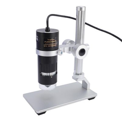 Digital Microscope, Handheld USB HD Inspection Camera 10X-280X Magnification with Stand, Lab Handheld Digital Magnification with 8 LED Rings Lighting for Win 7 8 10