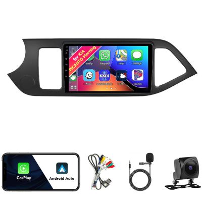 Car Radio Stereo for KIA PICANTO Morning 2011-2016, Android 13, 9" IPS Touch Screen Upgrade Replacement with CarPlay & Android Auto, GPS Navigation DSP SWC 5G WiFi Camera NF2 4CORE 2+32GB