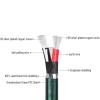 HiFi Silver Plated 3.5mm AUX Audio Cable Male to Male Cellphone Computer Dedicated Amplifier Car Headphone Cables(Emerald 3.5 TRRS,5m) view 3